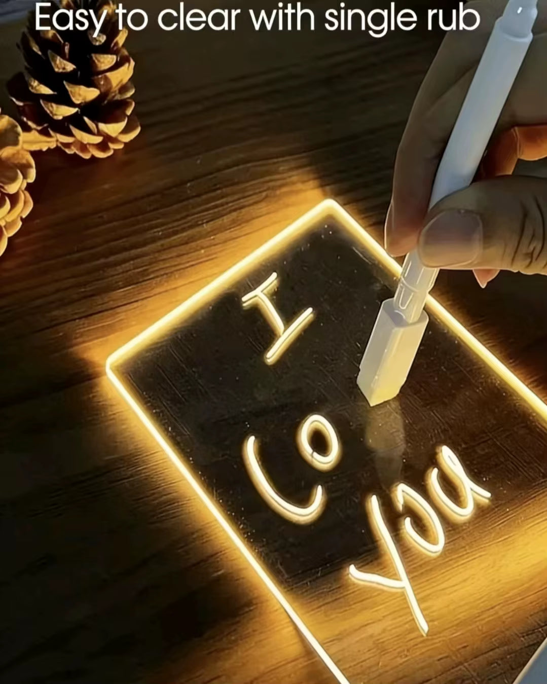 Erasable Acrylic LED lamp