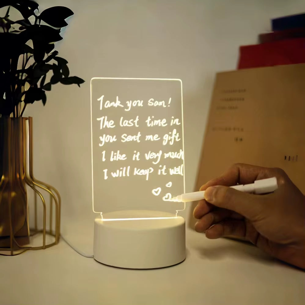 Erasable Acrylic LED lamp